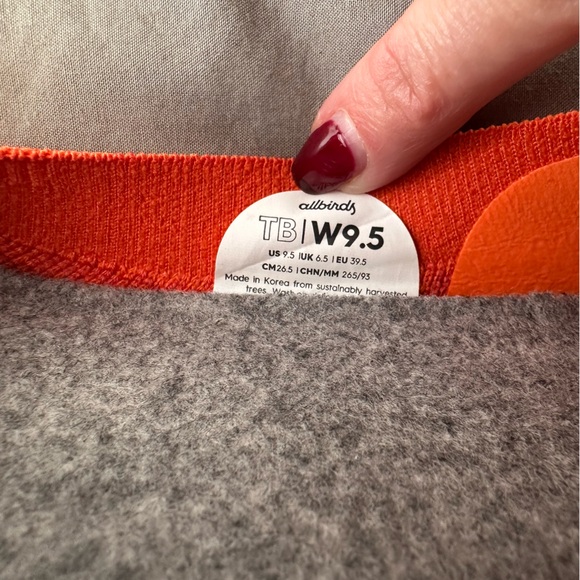 Allbirds Tree Breezers - Buoyant Orange w/ Lux Orange Sole - Picture 2 of 5